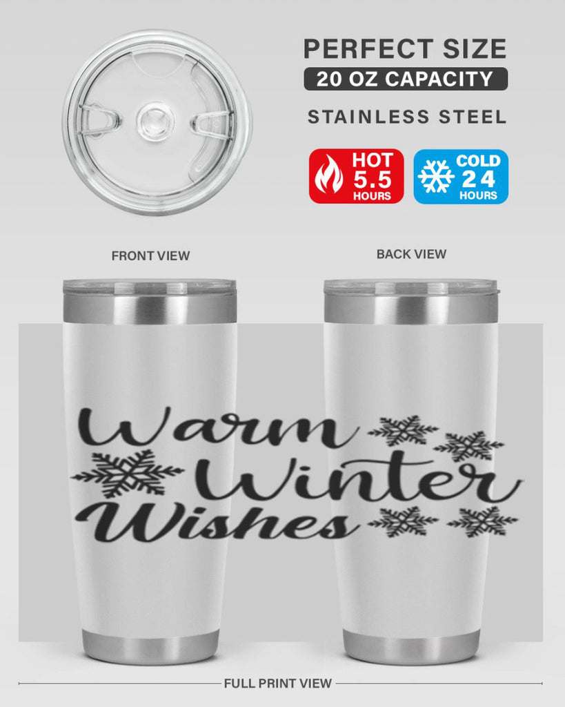 Warm Winter Wishes 466#- winter- Tumbler