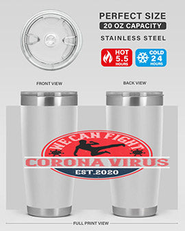 We Can Fight Corona Virus Est Style 11#- corona virus- Tumbler