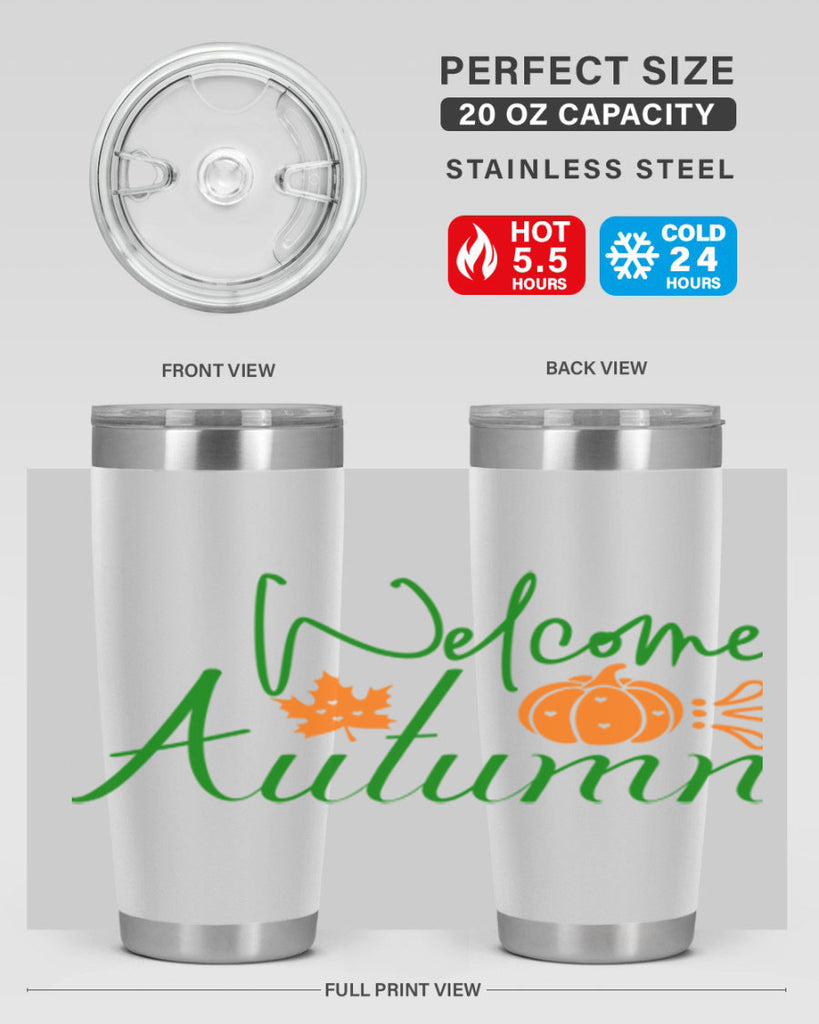 Welcome Autumn 627#- fall- Tumbler