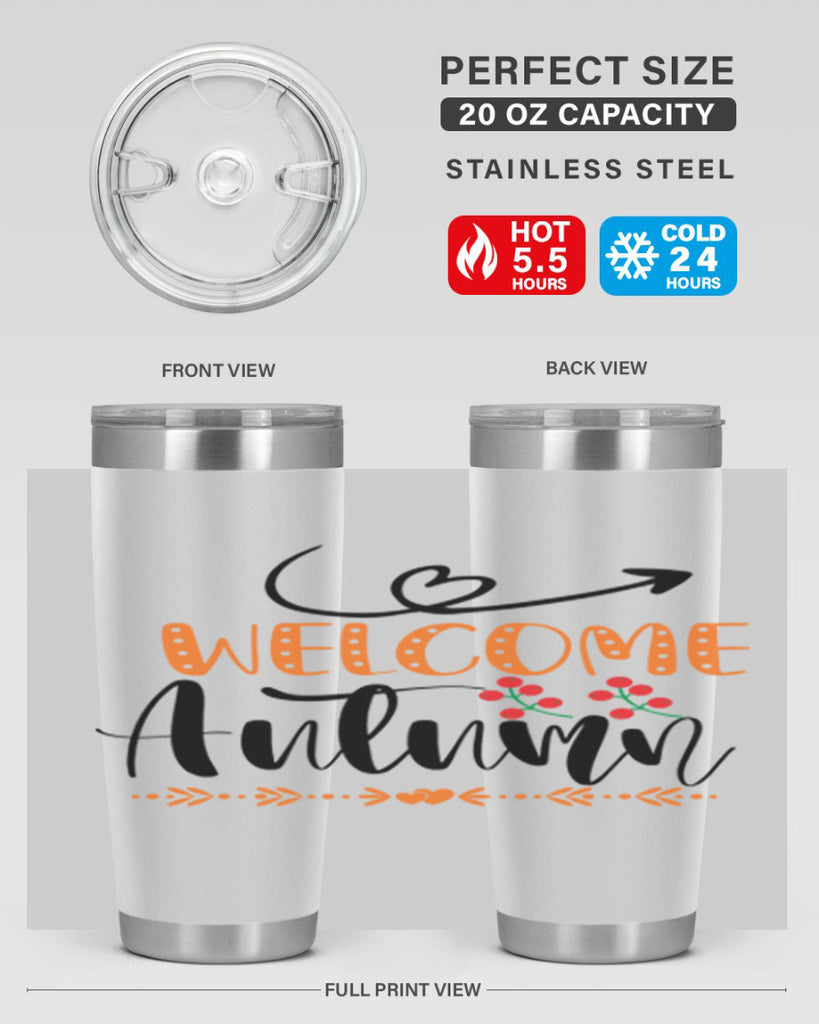 Welcome Autumn 628#- fall- Tumbler