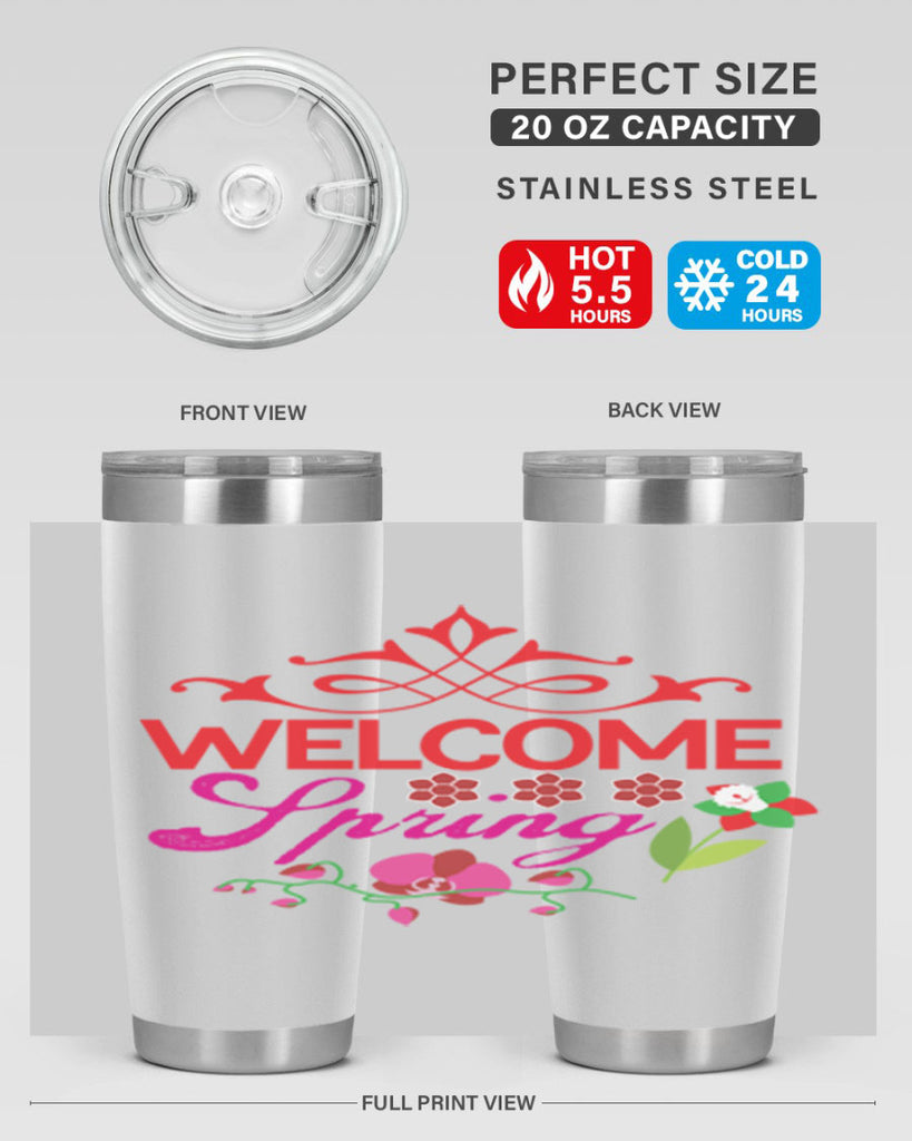 Welcome Spring 580#- spring- Tumbler