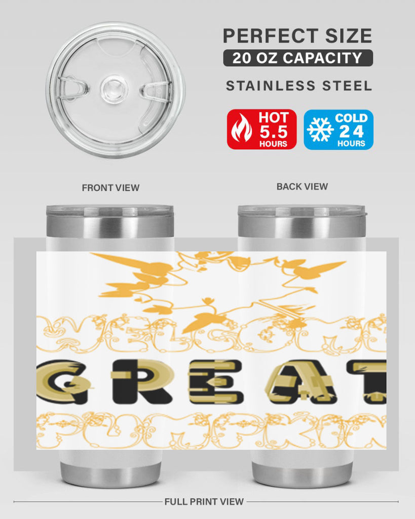 WelcomeGreatPumpkindesign 639#- fall- Tumbler