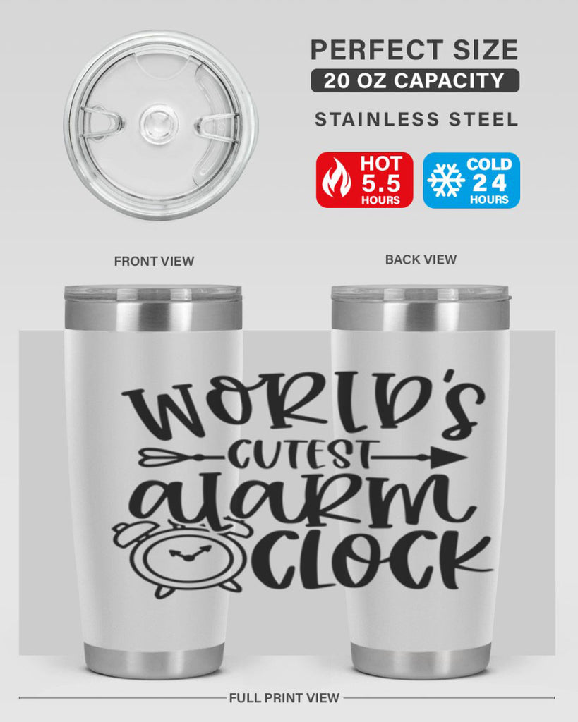 Worlds Cutest Alarm Clock Style 14#- baby- tumbler