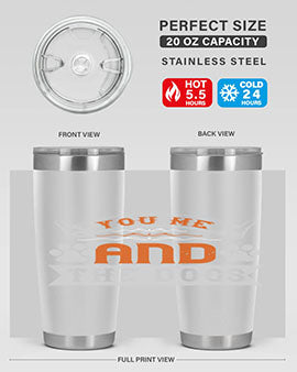 You Me and the Dogs Style 138#- dog- Tumbler