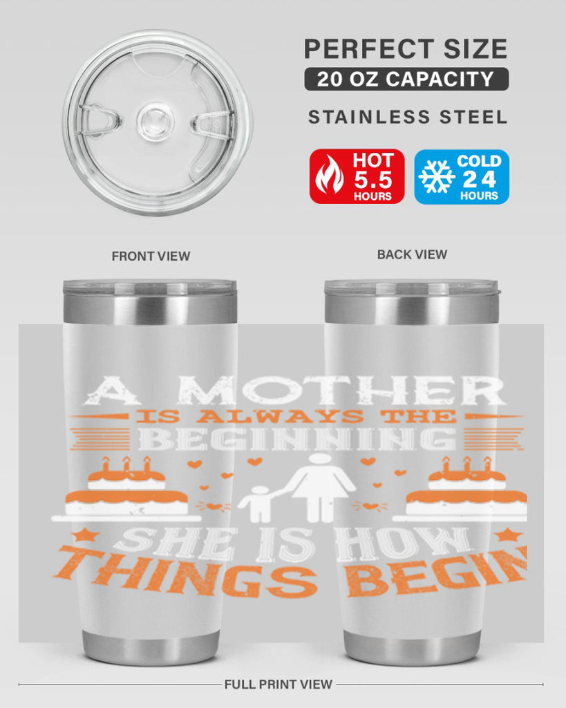 a mother is your first friend 12#- mothers day- Tumbler