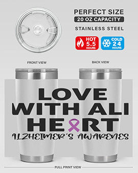alzheimers awareness style 77#- alzheimers- Tumbler