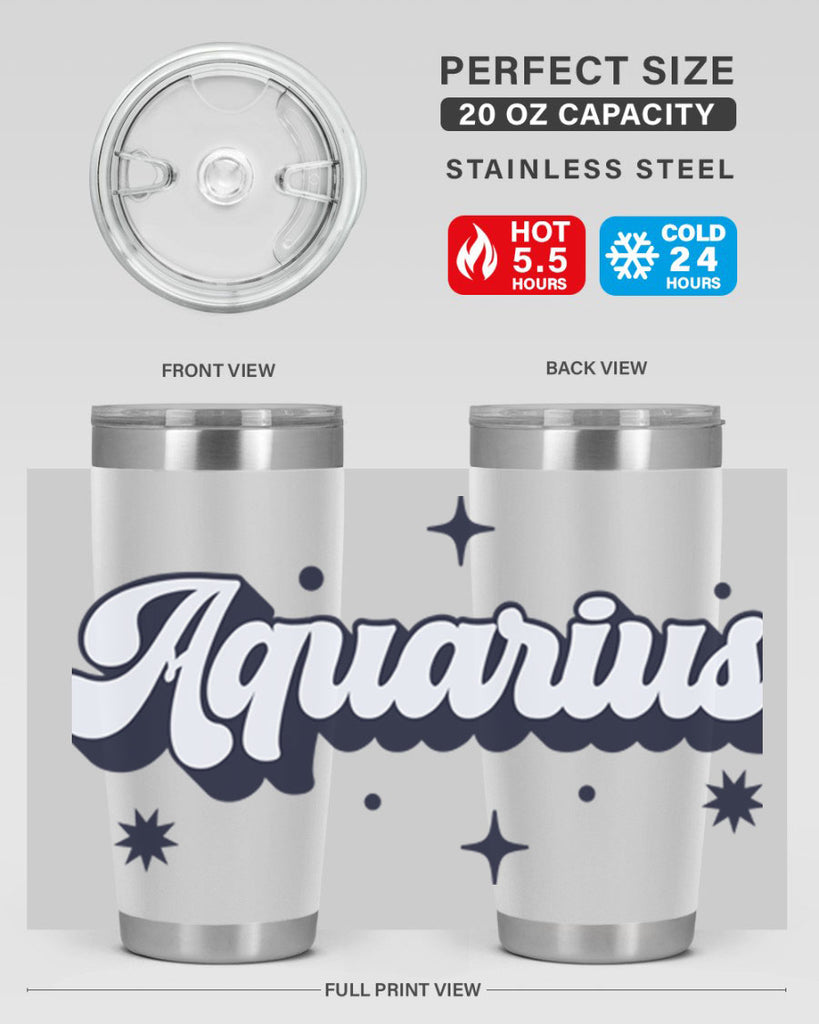 aquarius 82#- zodiac- Tumbler