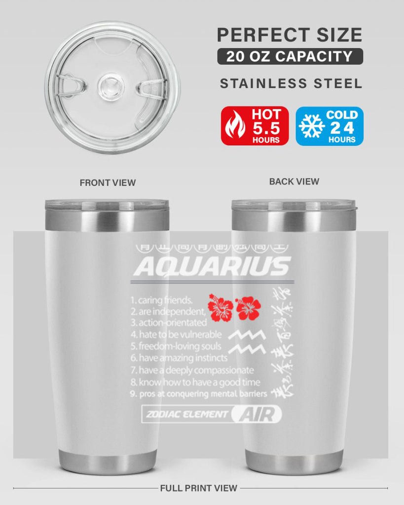 aquarius 85#- zodiac- Tumbler