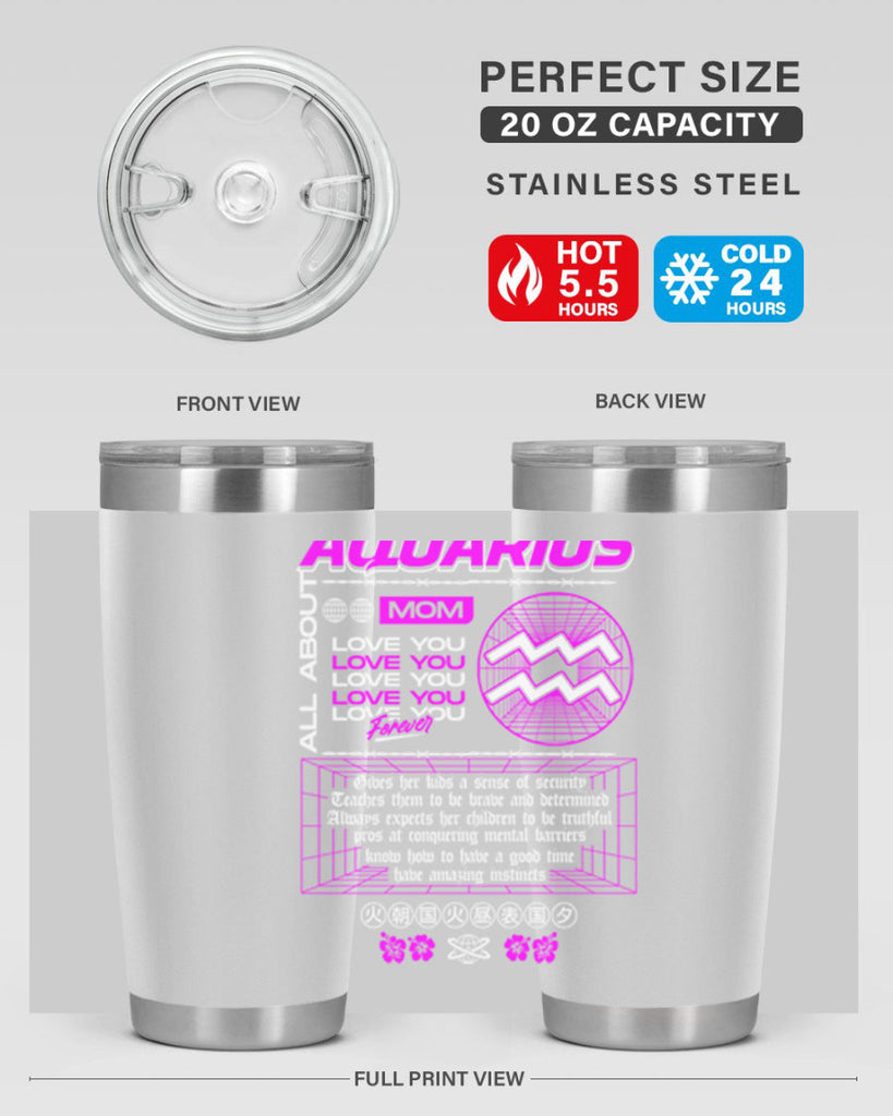 aquarius 86#- zodiac- Tumbler