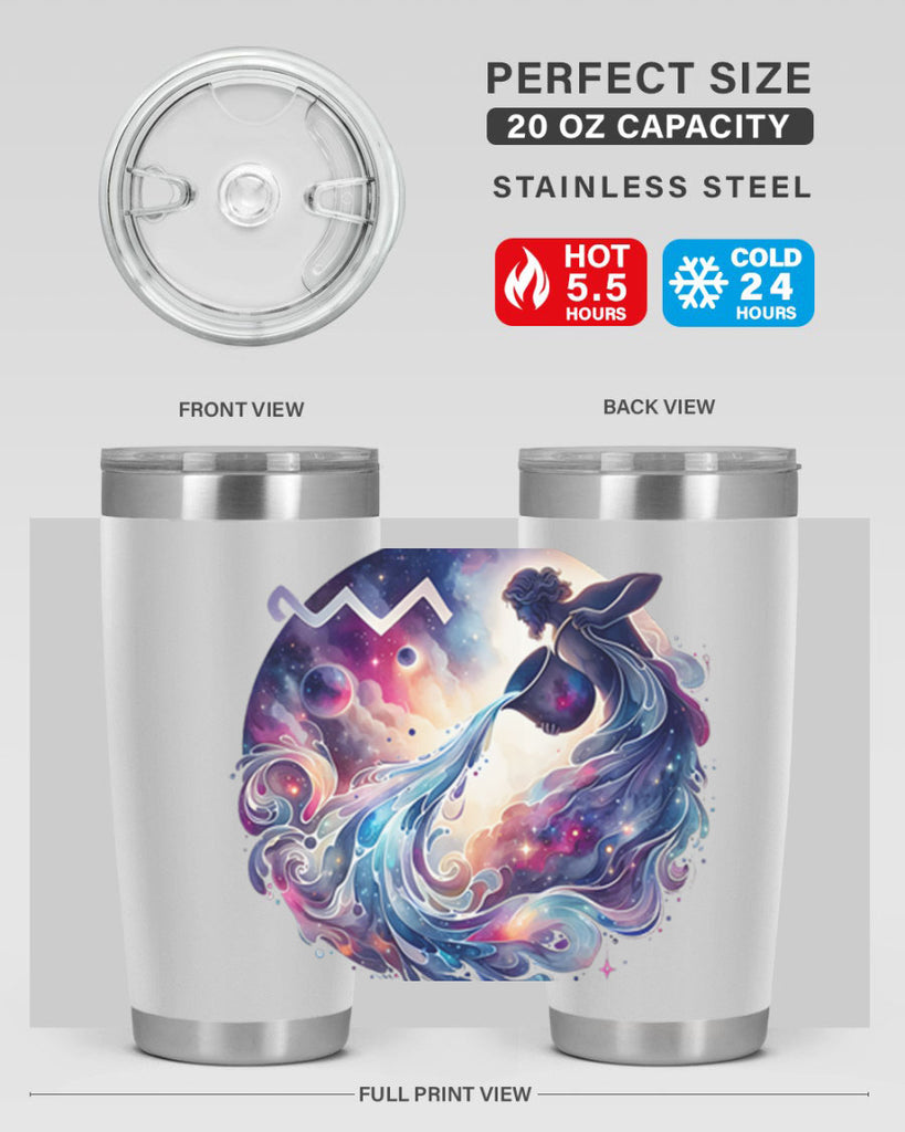 aquarius 89#- zodiac- Tumbler