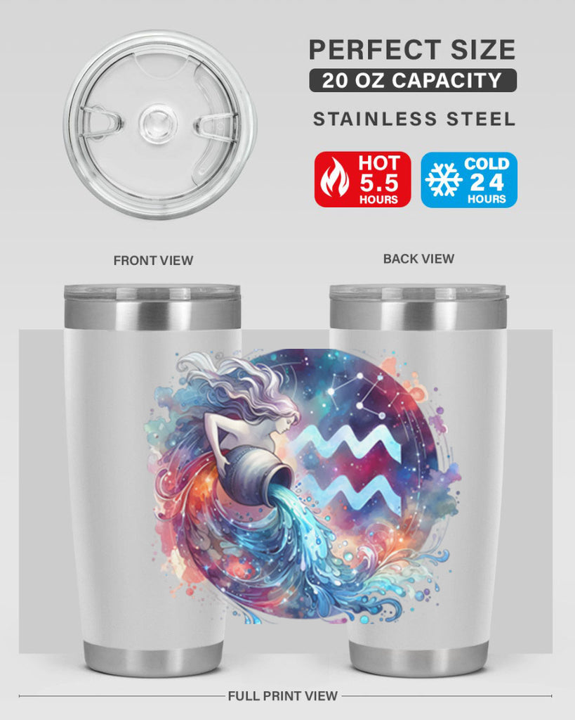 aquarius 90#- zodiac- Tumbler
