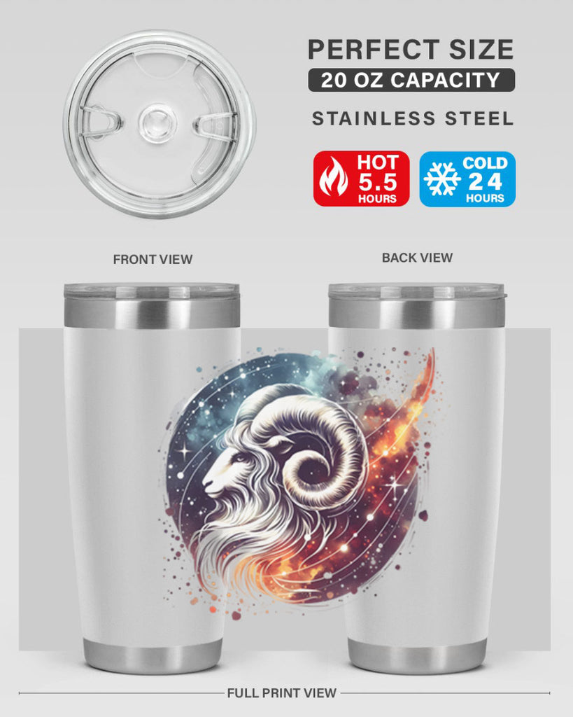 aries 124#- zodiac- Tumbler