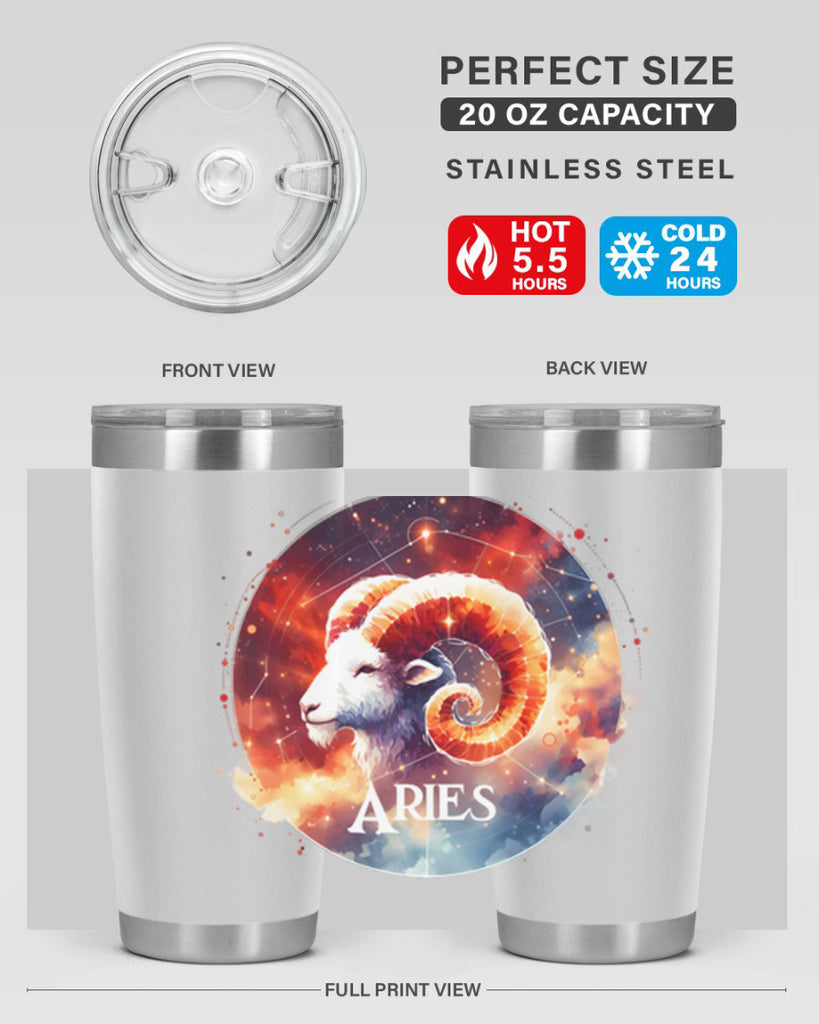 aries 128#- zodiac- Tumbler