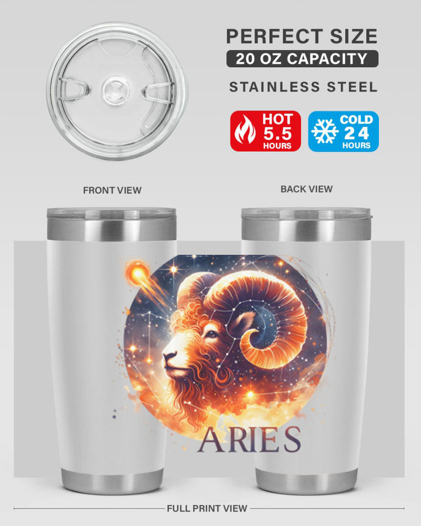 aries 130#- zodiac- Tumbler
