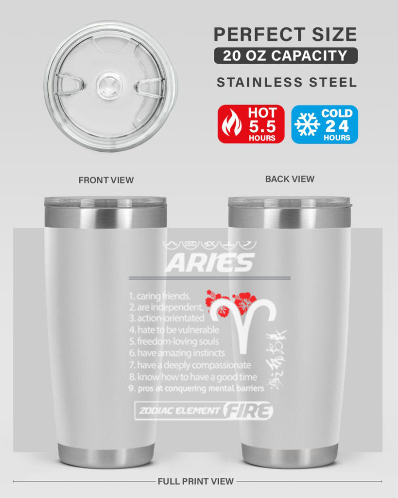 aries 137#- zodiac- Tumbler
