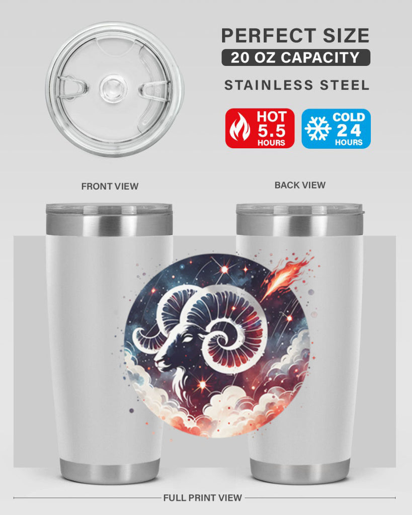 aries 140#- zodiac- Tumbler