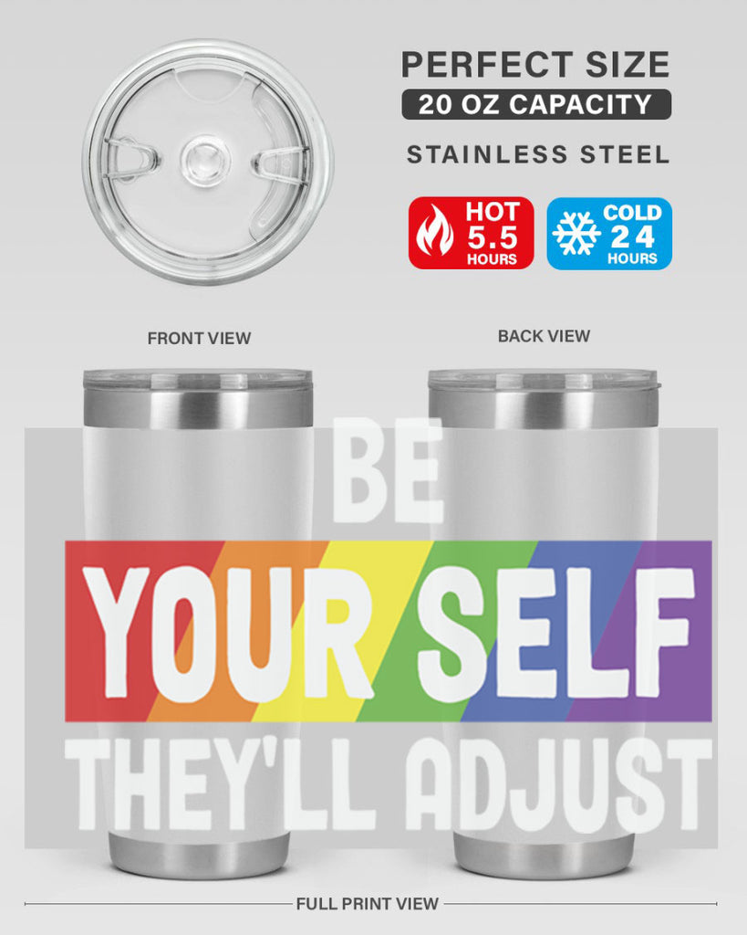 be yourself theyll adjust rainbow lgbt 160#- lgbt- Tumbler