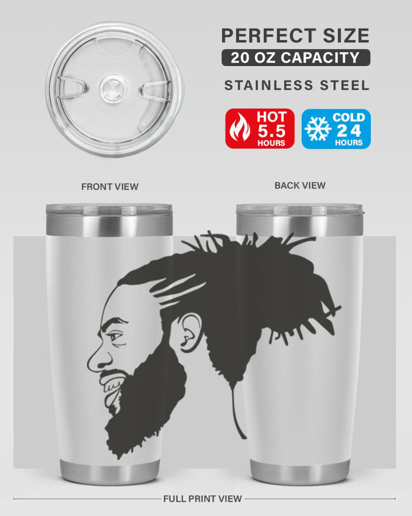 beardman 45#- black men - boys- tumbler