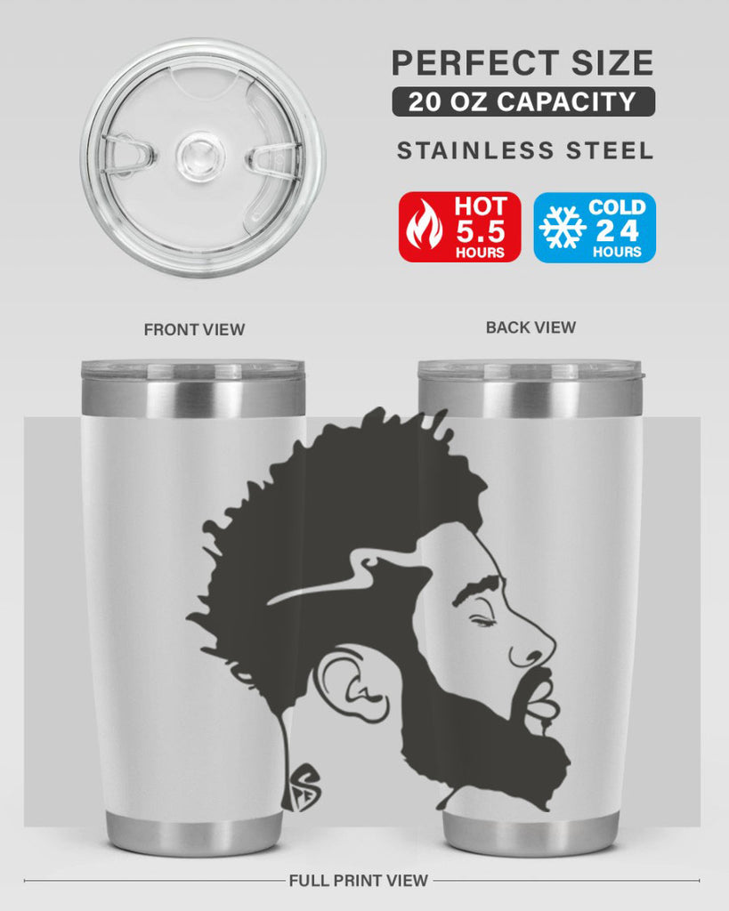 beardman 59#- black men - boys- tumbler