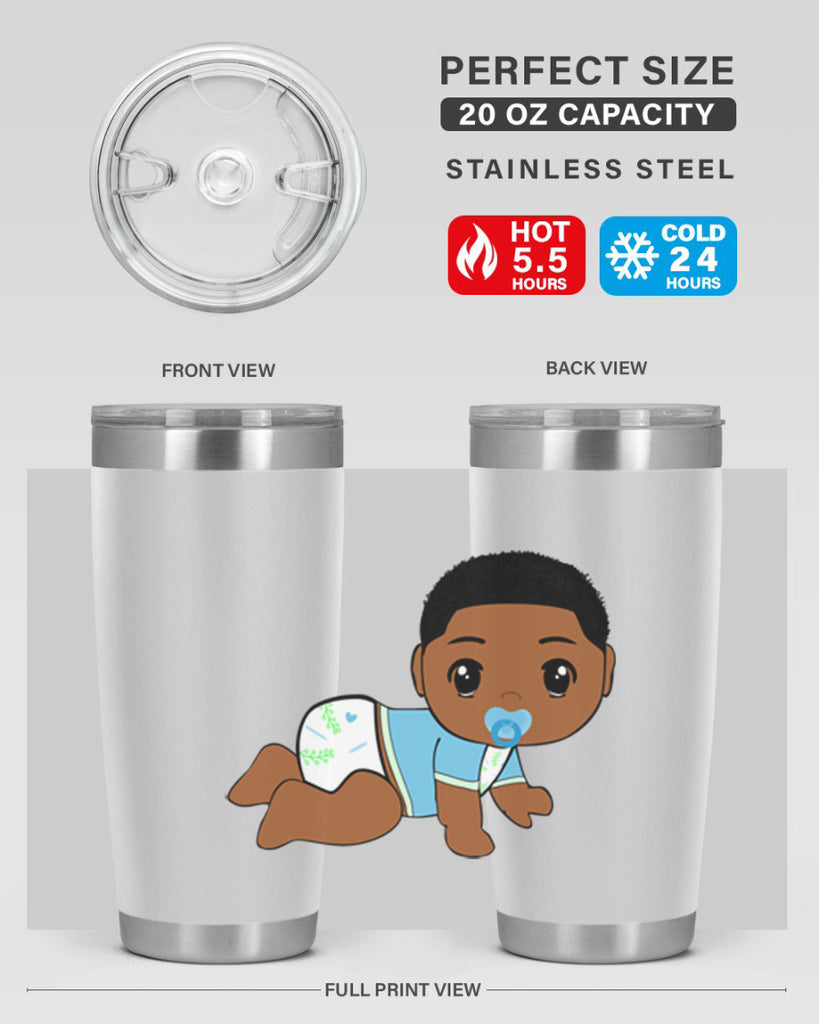 black baby boy 1#- black men - boys- tumbler