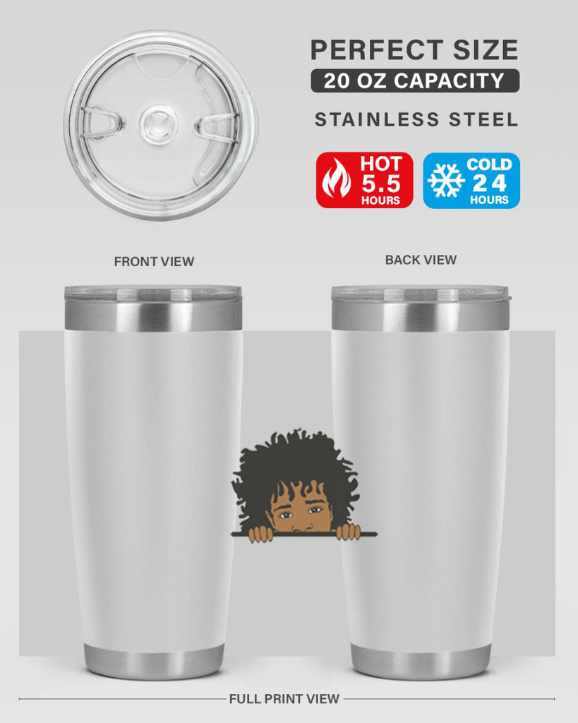 black boy 4#- black men - boys- tumbler