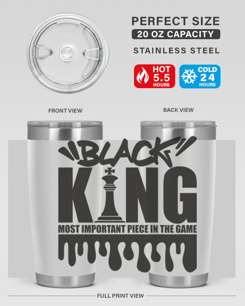 black king 214#- black words phrases- Cotton Tank