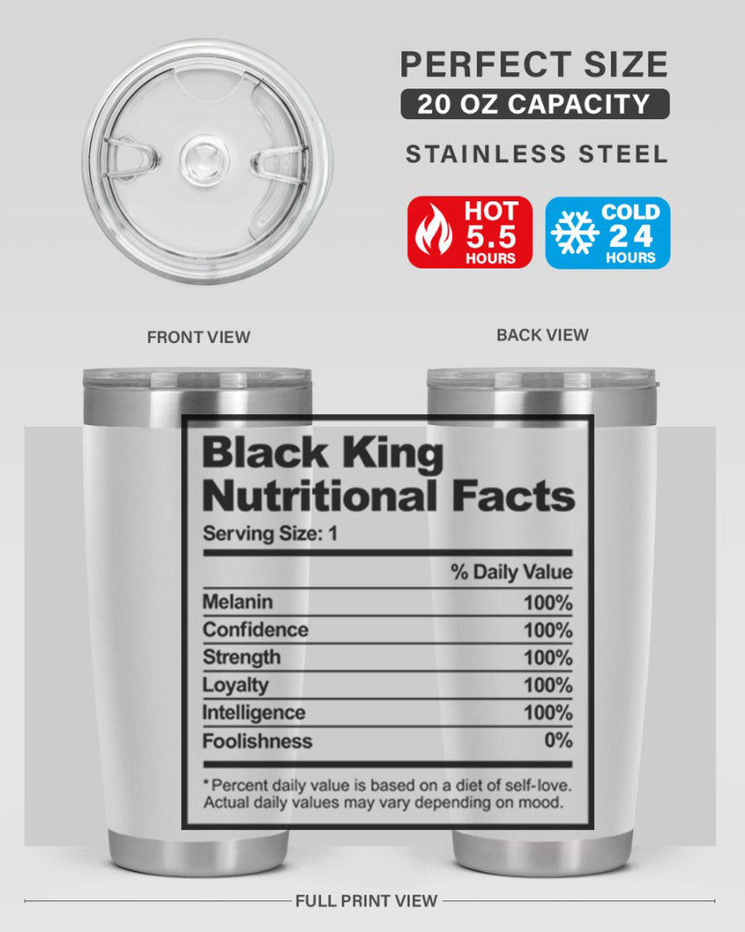 black king nutritional facts 231#- black words phrases- Cotton Tank