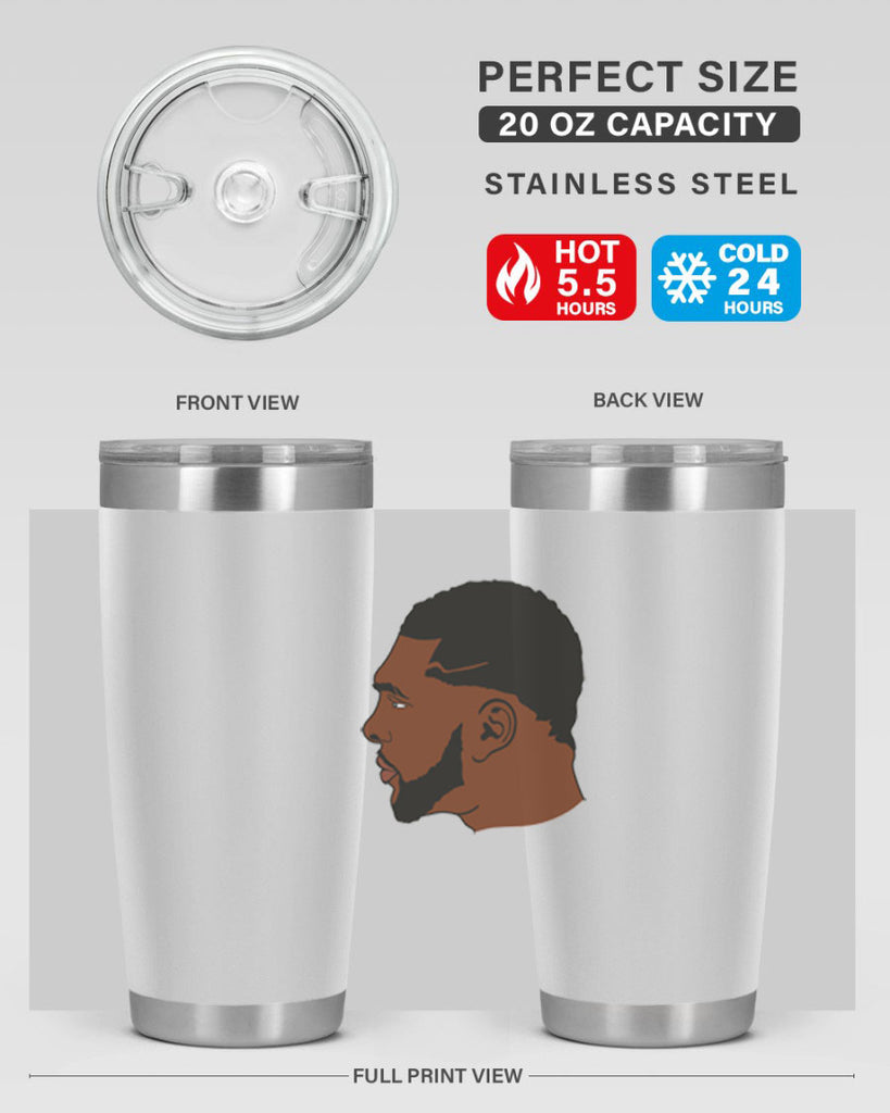 black man 26#- black men - boys- tumbler