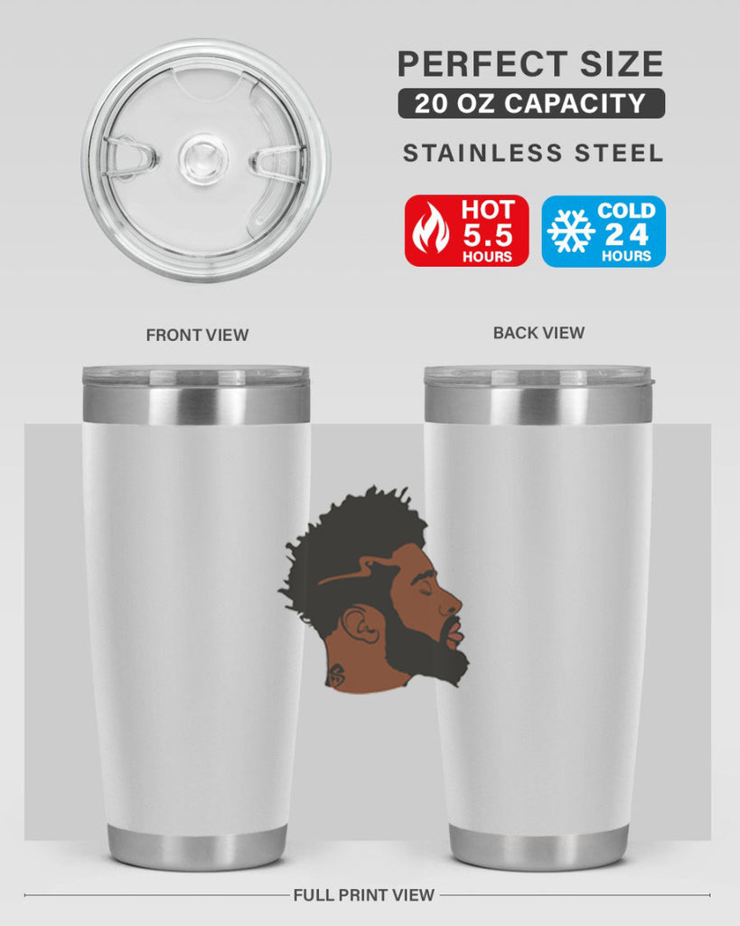 black man 30#- black men - boys- tumbler