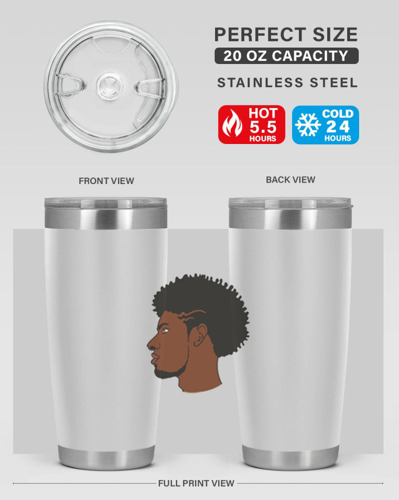 black man 39#- black men - boys- tumbler