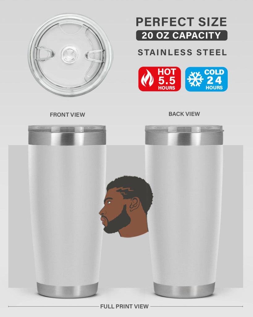 black man 40#- black men - boys- tumbler