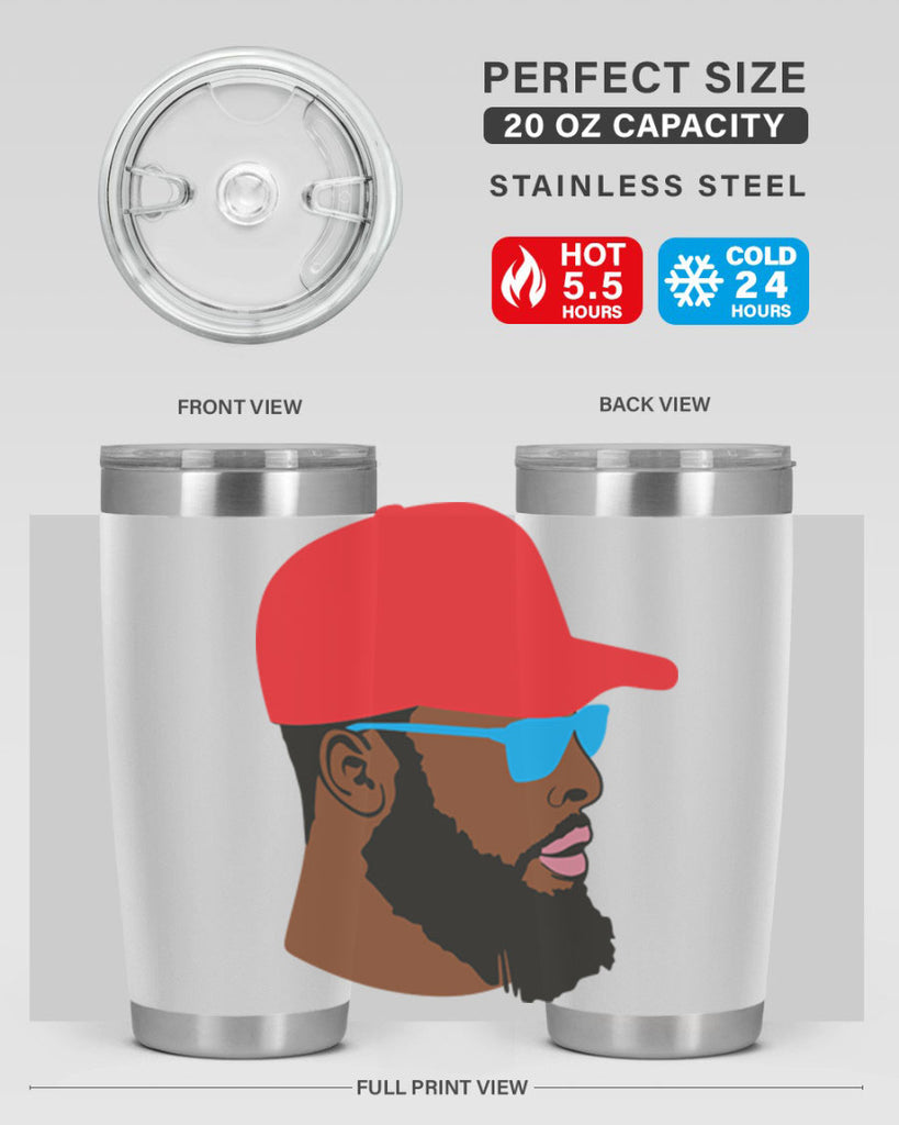 black man style 1#- black men - boys- tumbler