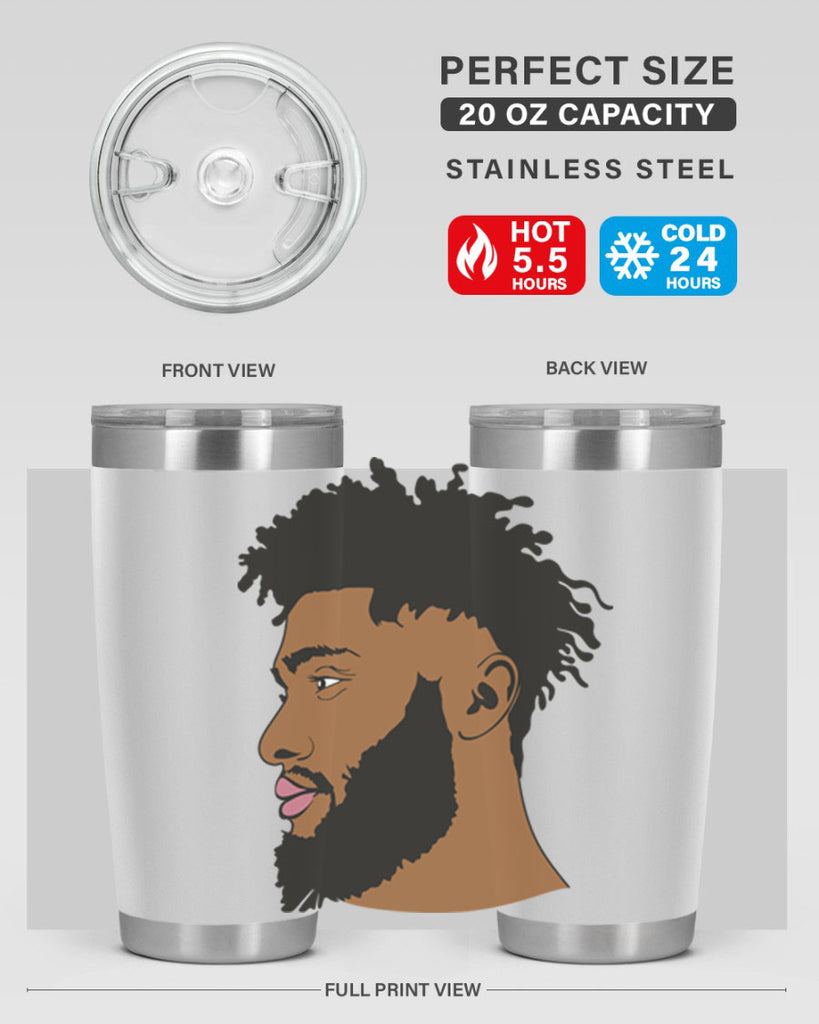 black man style 3#- black men - boys- tumbler