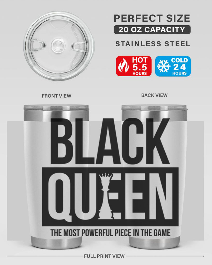 black queen chess 224#- black words phrases- Cotton Tank