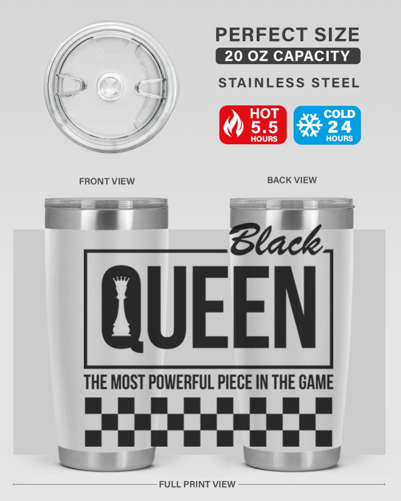 black queen chess checkered 221#- black words phrases- Cotton Tank