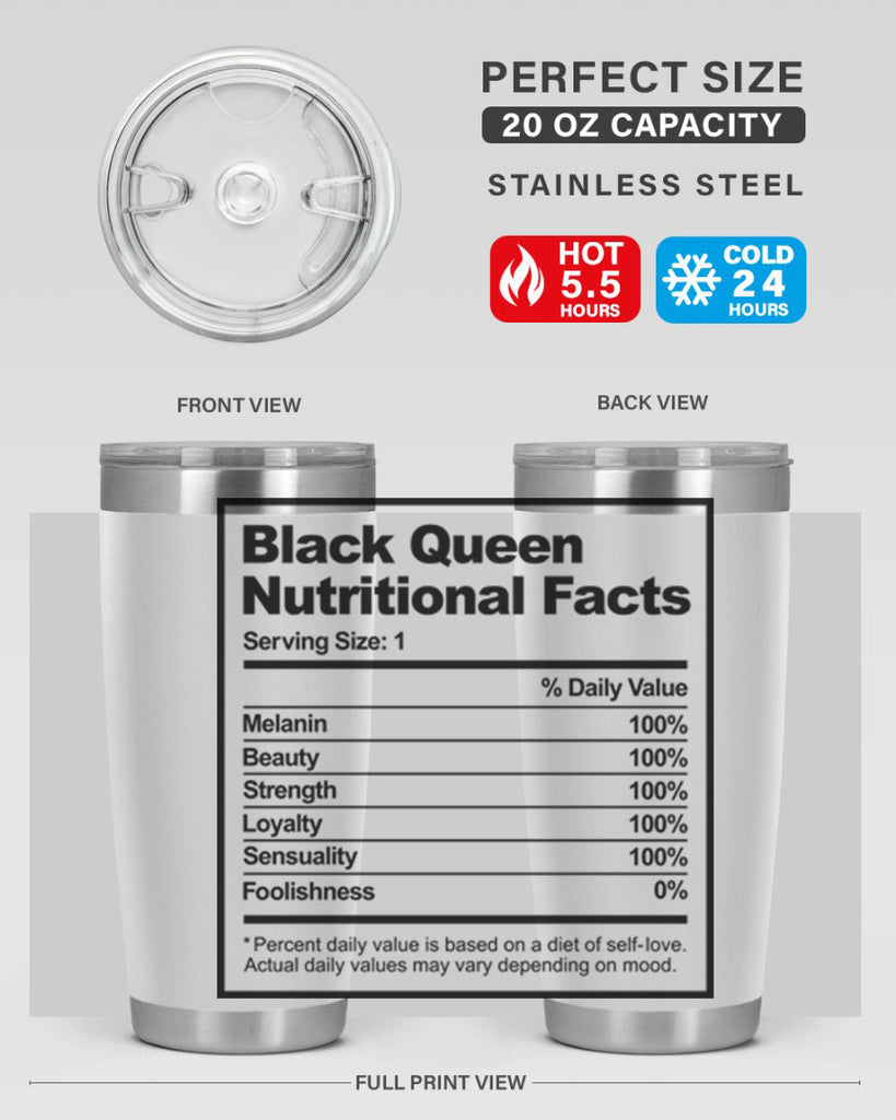 black queen nutritional facts 219#- black words phrases- Cotton Tank