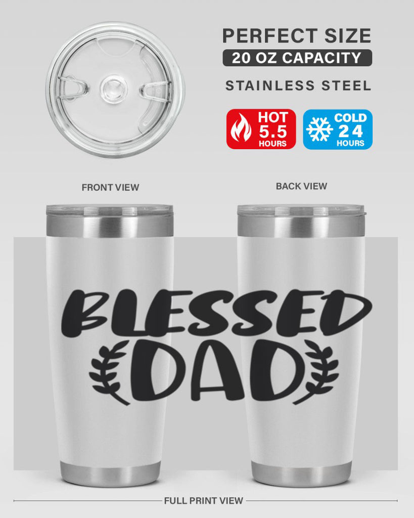 blessed dad 36#- dad- Tumbler