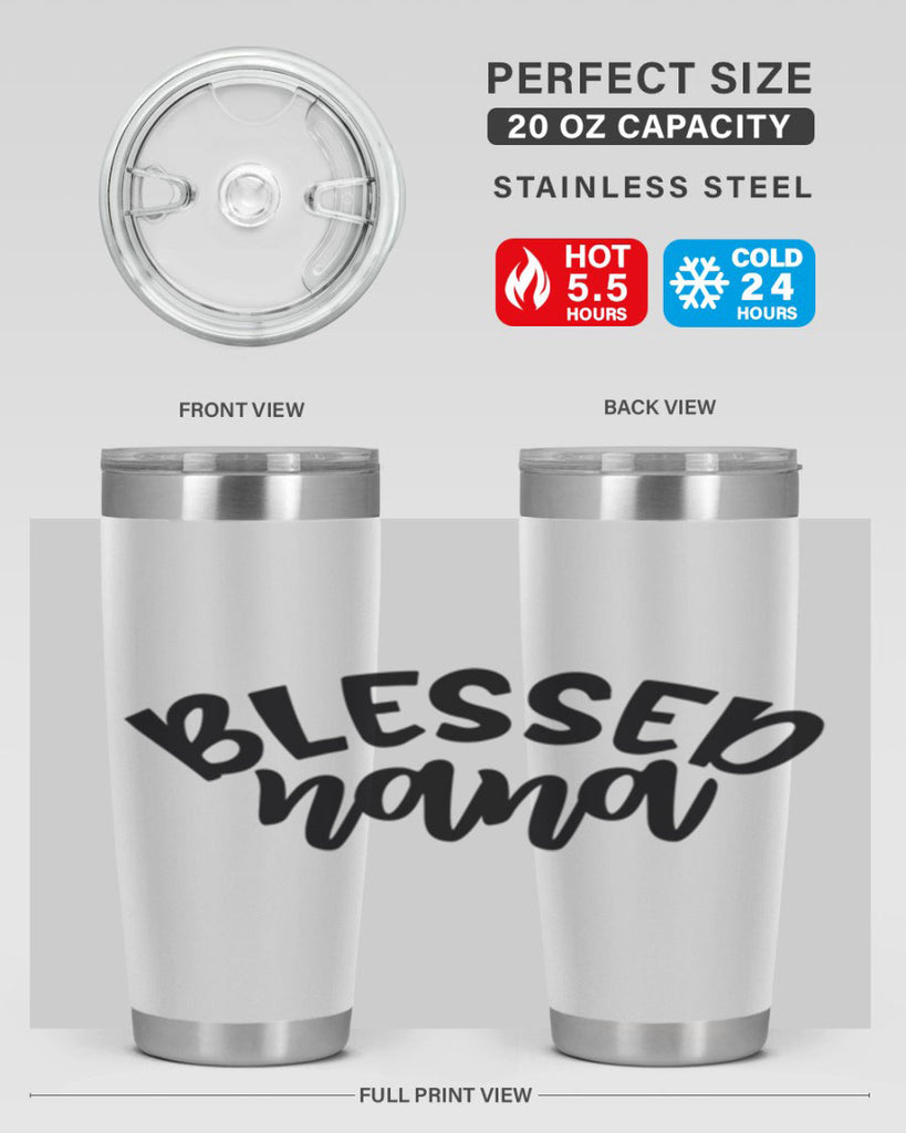 blessed nana 59#- grandma - nana- Tumbler