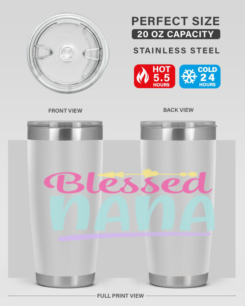 blessed nana 60#- grandma - nana- Tumbler