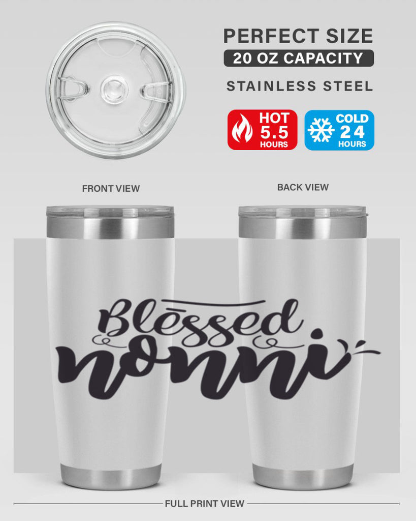 blessed nonni 57#- grandma - nana- Tumbler