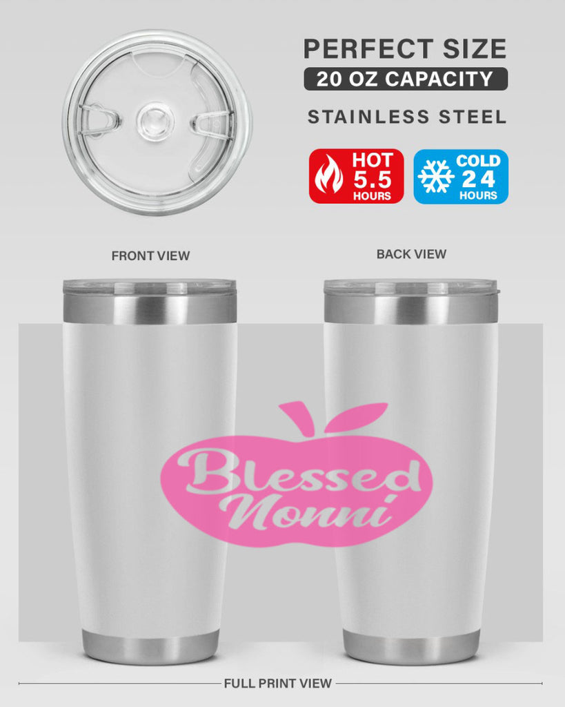 blessed nonni 58#- grandma - nana- Tumbler