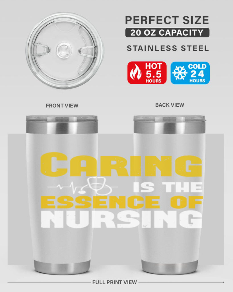 caring is the essence of Style 250#- nurse- tumbler