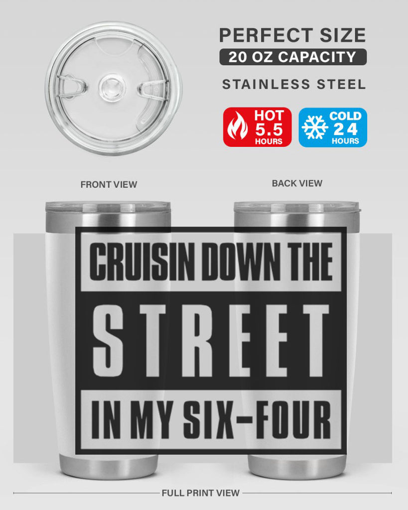 cruisin down the street 181#- black words phrases- Cotton Tank
