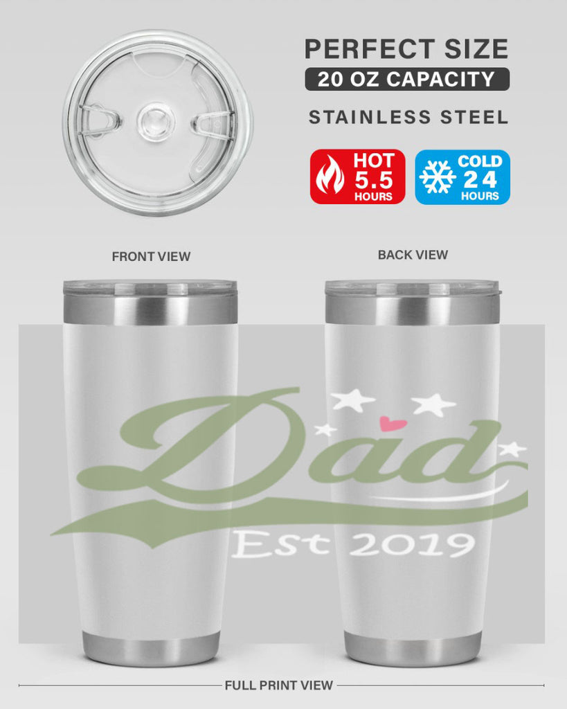 dad est 101#- fathers day- Tumbler