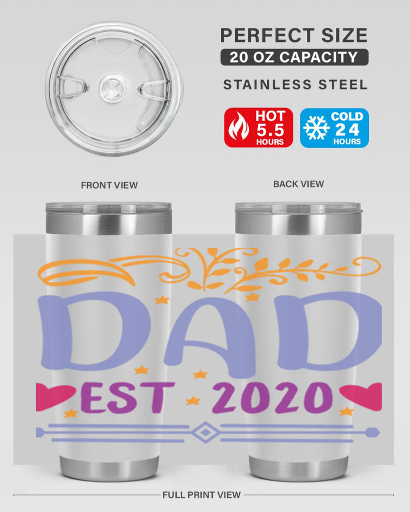 dad est 98#- fathers day- Tumbler
