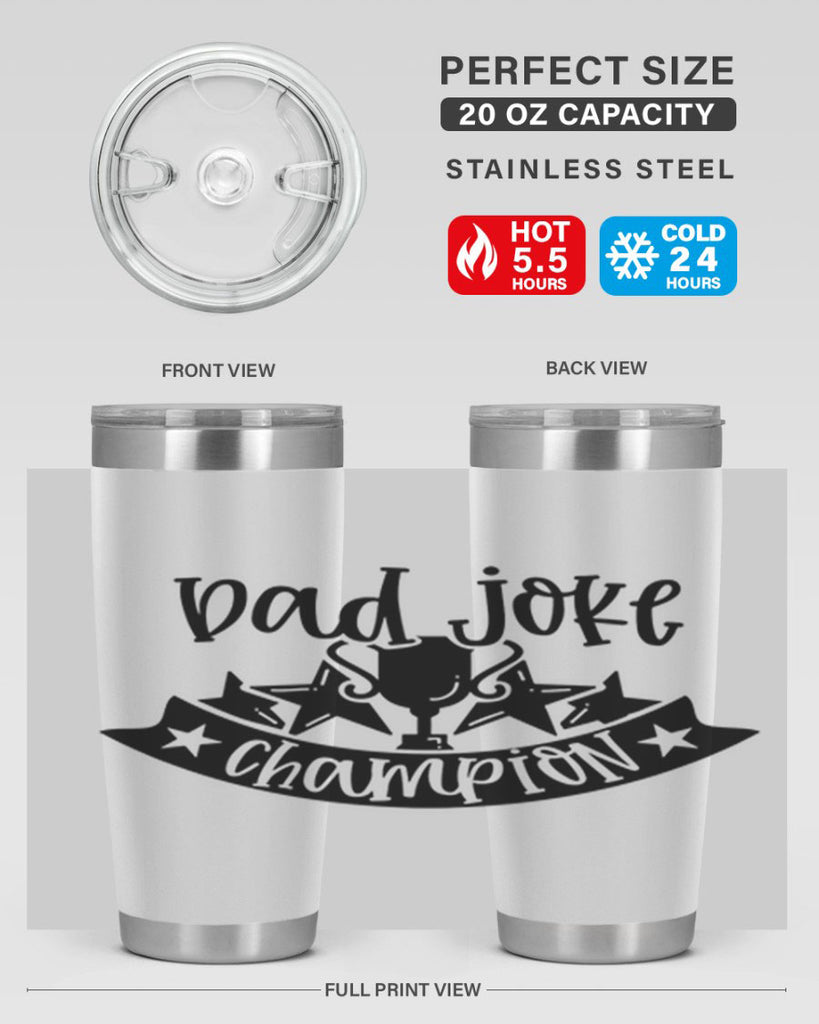 dad joke champion 66#- fathers day- Tumbler