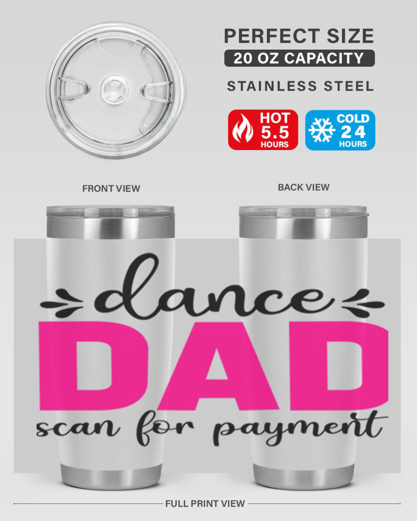 dance dad scan for payment 22#- ballet- Tumbler