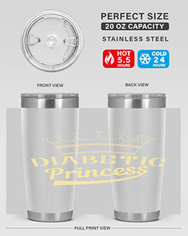 diabetic princess Style 42#- diabetes- Tumbler