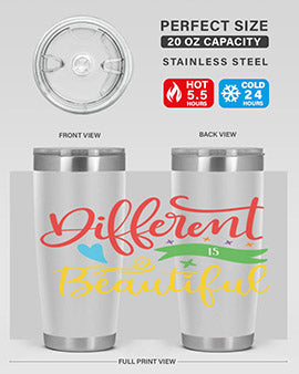 different is beautiful Style 11#- autism- Tumbler