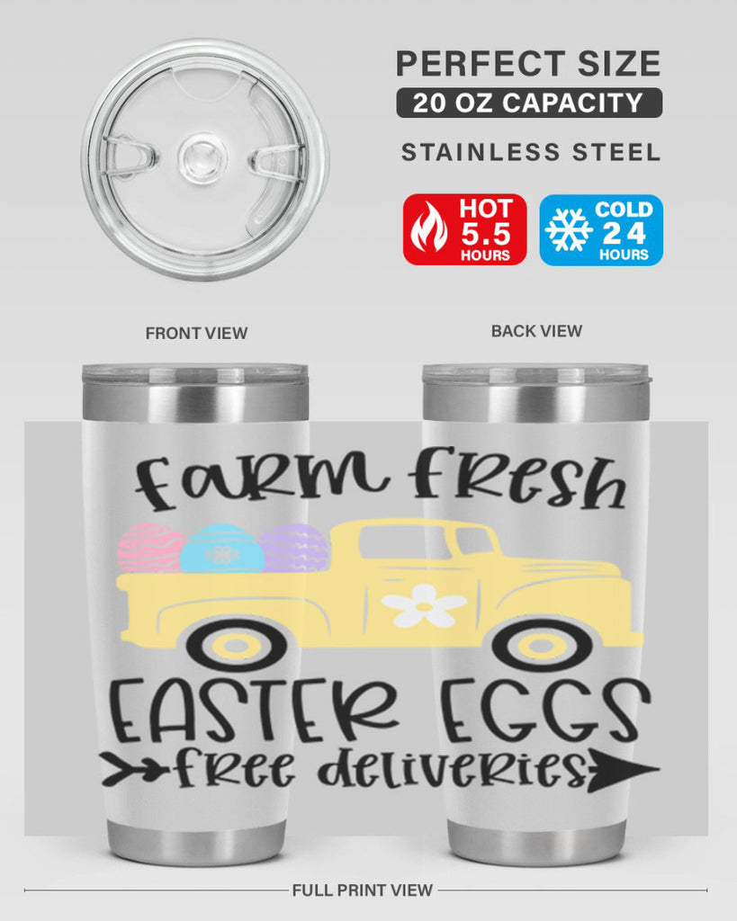 farm fresh easter eggs 46#- easter- Tumbler